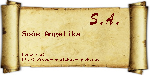 Soós Angelika névjegykártya