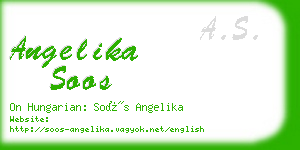 angelika soos business card